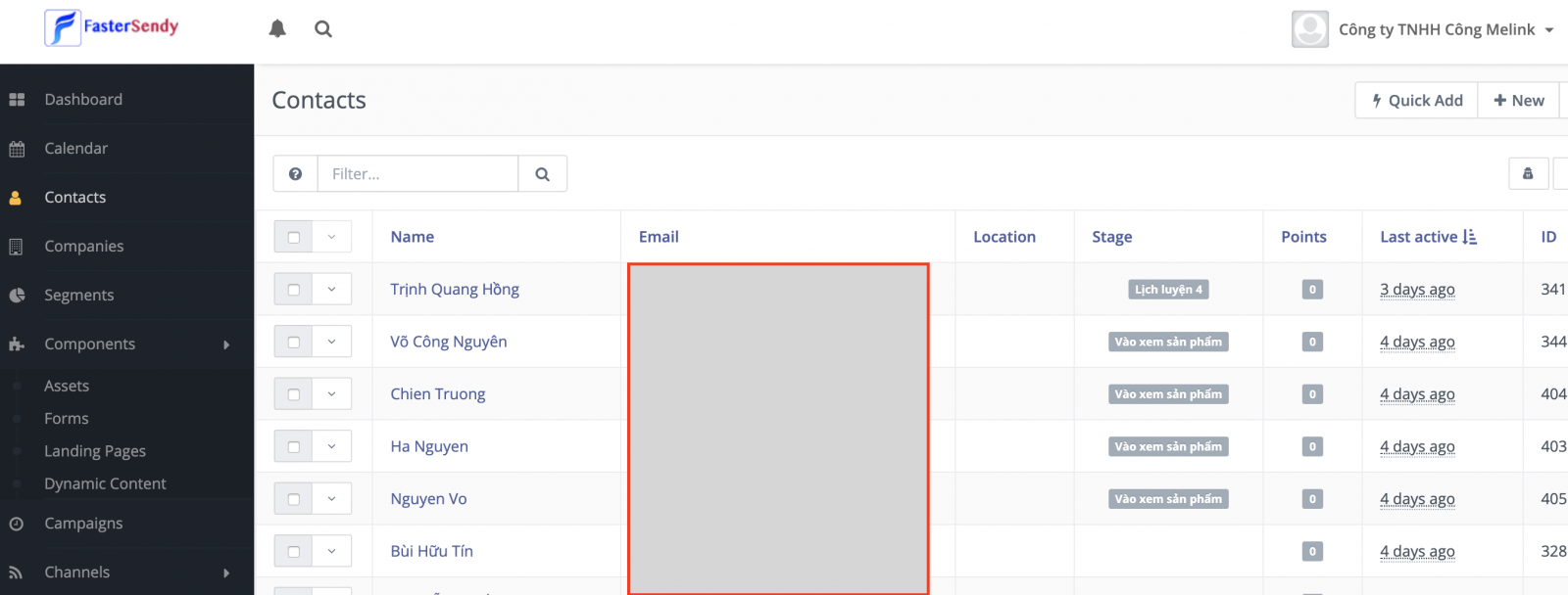 Ứng dụng của Segment động toàn phần